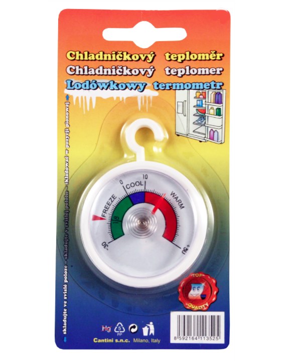 Teploměr chladničkový závěsný ¤5cm HOME LINE