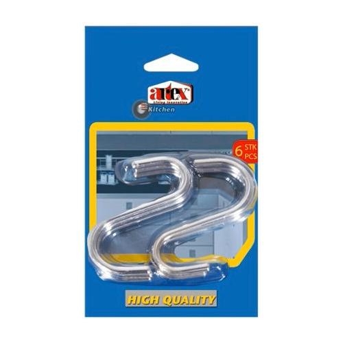 Háčik S chróm 7cm 6ks ARTEX