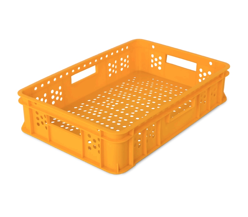Prepravka pečivo B135 10kg dierovaná žltá