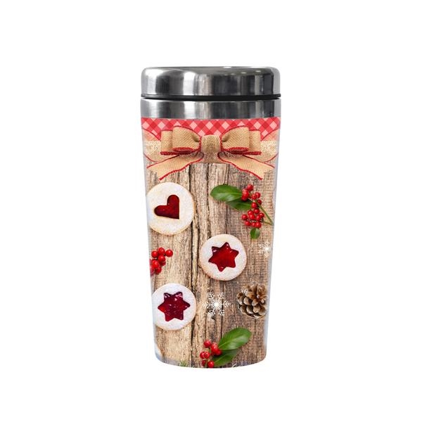 Hrnek termo nerez/plast 450ml pohár VÁNOCE