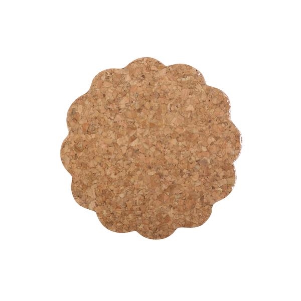 Prostírání korkové kytka ¤9,5cm 6ks TORO