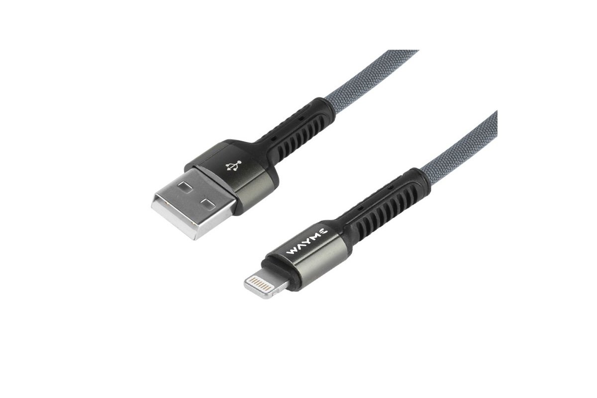 Nabíjecí spletený kabel 200 cm, USB > Lightning, WAYME