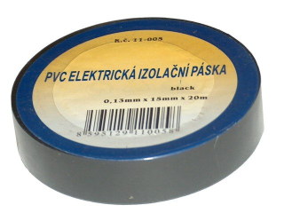 Izolační páska PVC 15 mm x 9 m černá