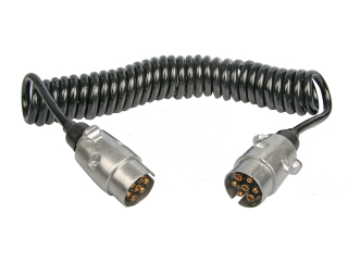 Propojovací kabel spirálový 2 x 7-pin, 7 x 1 mm, AL koncovky, MULTIPA