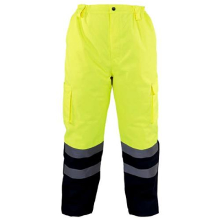 Kalhoty zimní reflexní, žluté, vel. 3XL, LAHTI PRO