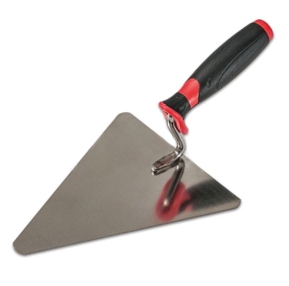 Lžíce trojúhelníková nerezová 16cm, gumová rukojeť