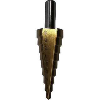 Vrtákdo kovu stupňovitý SD41, 4-20mm, TiN, HSS