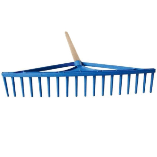 Hrábě plastové, 18zubů + násada 150cm