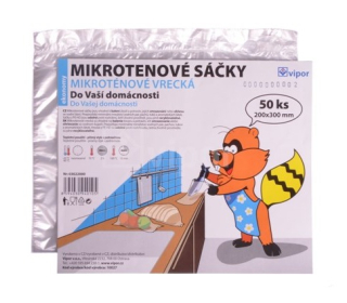 Sáčky mikrotenové 20x30cm 50ks čiré  EKO