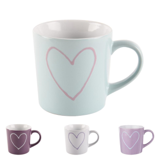 Hrnek keramika 600ml  HEART mix