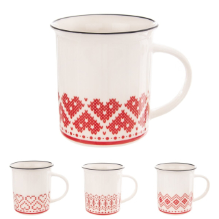 Hrnek porcelán 340ml  OLD LOVE mix dekorů