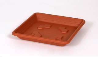 Miska pod květináč Quadrato 25x25cm TERRA