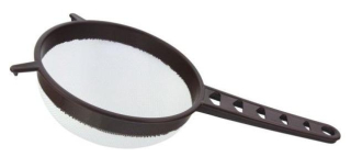 Cedník plast ¤14cm s ručkou  CZ, mix barev