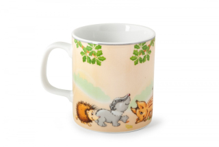 Hrnek dětský porcelán 225ml  LESNÍ ZVÍŘÁTKA