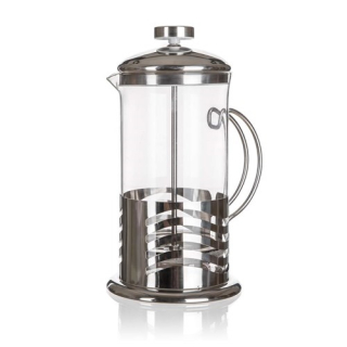Konvice french press 600ml sklo/nerez s filtrem  WAVE