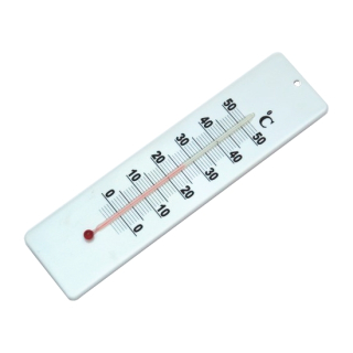 Teploměr pokojový plast 22,5x5,5cm  BASIC, mix barev