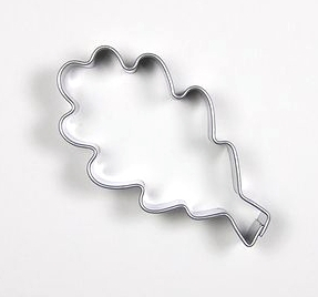 Vykrajovačka nerez dubový list 59x30mm  CZ