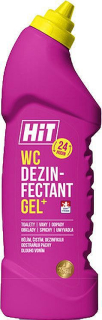 Čisticí prostředek s mycím, dezinfekčním a bělicím účinkem WC dezinfectant gel Hit, 750g