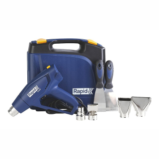 Elektrická horkovzdušná pistole Rapid R1800 set, kufr