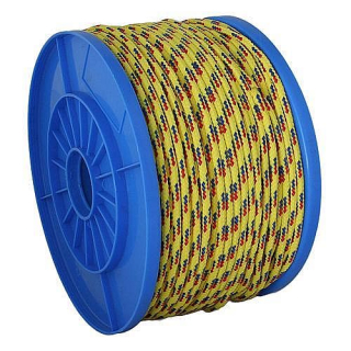 Lano PP 5mm, 130m, žluté, 119kg