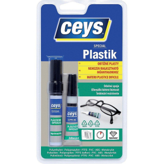 Lepidlo CEYS na obtížné plasty 3g + 4ml