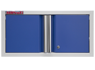 Celokovová dvoukřídlá závěsná skříňka PROFI BLUE 680x281x350 mm - MWGB1326C