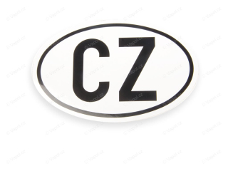 Samolepka CZ vnější, průměr 180 mm
