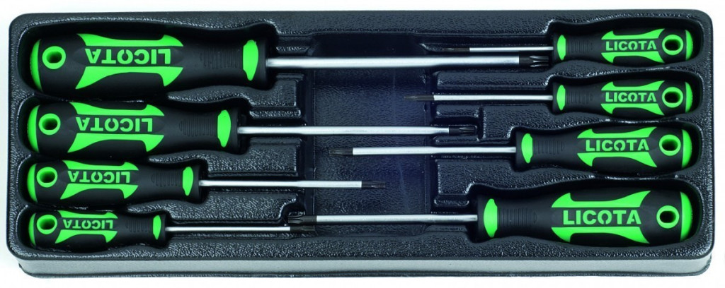 TORX skrutkovače, 8 dielov vo výplni do dielenského vozíka - LIACK384013